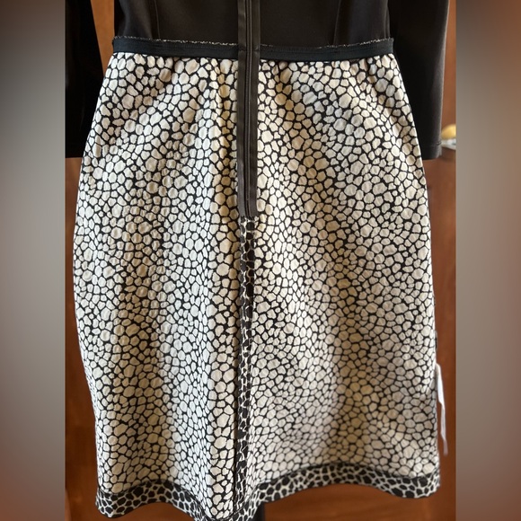 Weekend Max Mara Dress with Cropped Sleeves Brown Leopard Size L - Picture 14 of 16